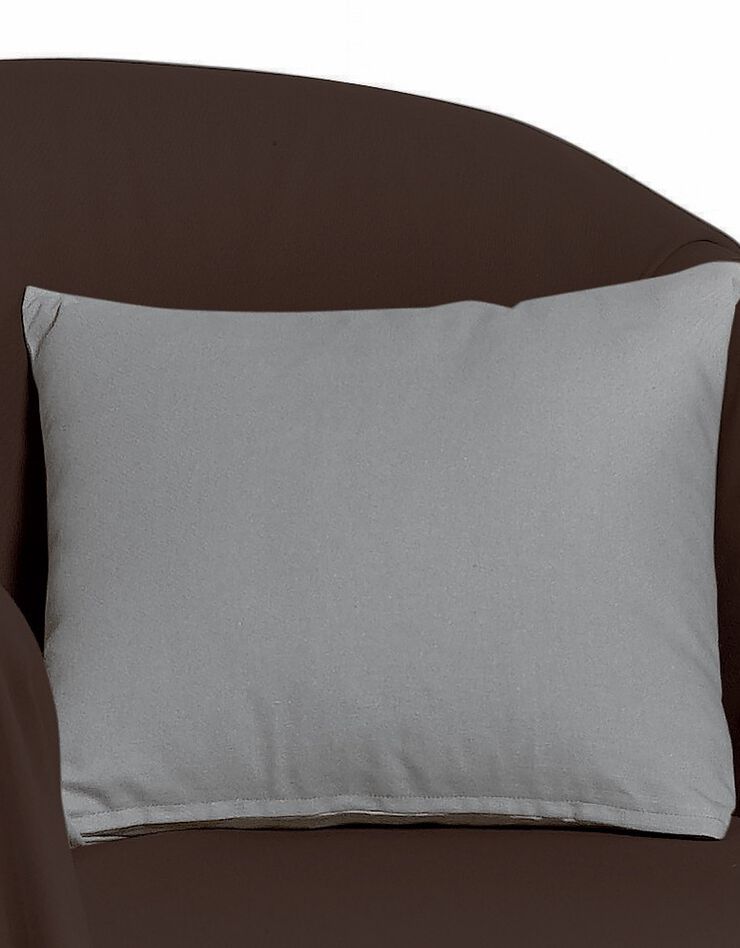 Housse de coussin unie bachette - lot de 2 (gris perle) Housse de coussin unie bachette - lot de 2 (gris perle)