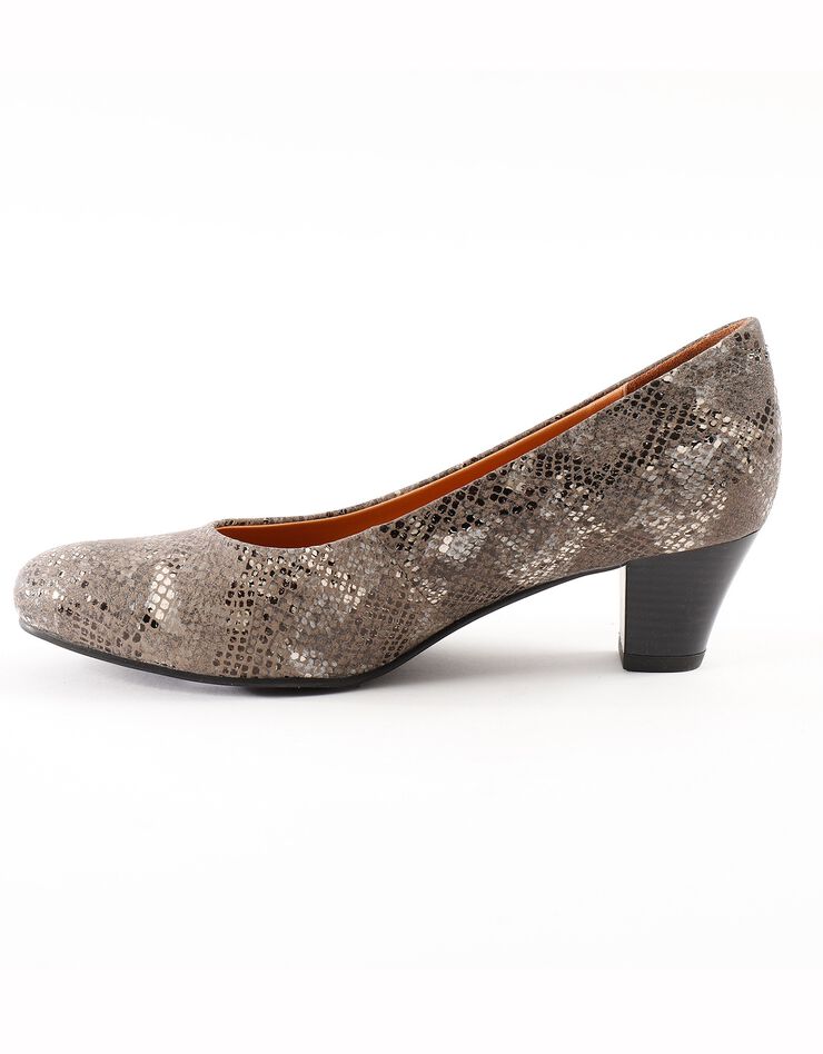 escarpins python gris