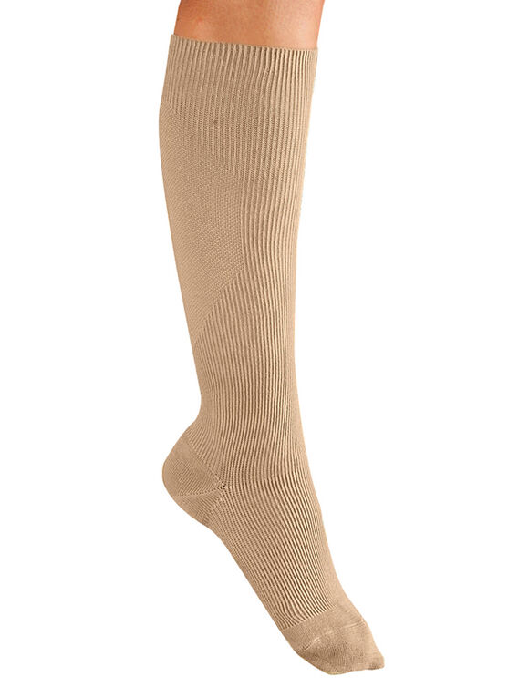 Mi-bas contention coton majoritaire - lot de 2 paires (beige)