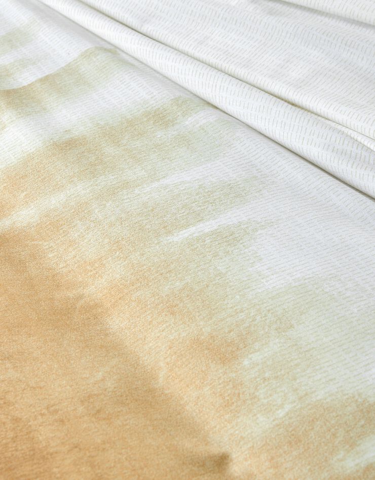 Linge de lit Abysse en coton (sable)