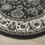 Tapis rond motifs perse (gris anthracite)