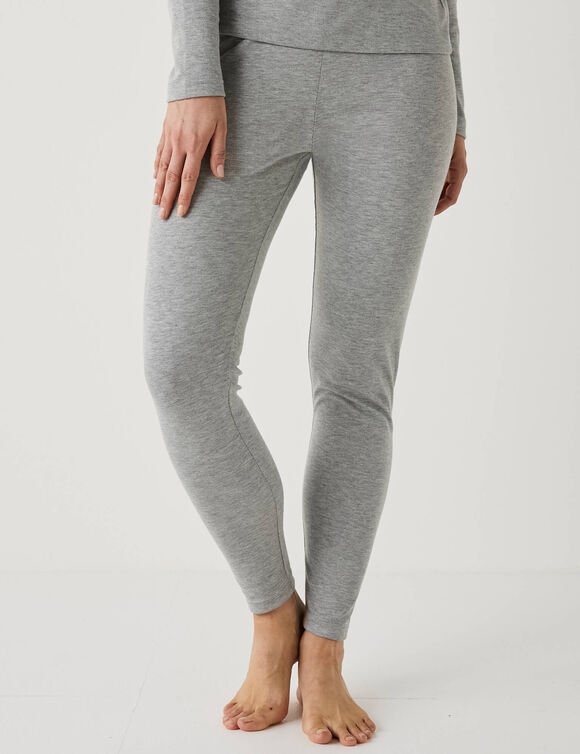 Cale&ccedil;on thermique - interlock (gris chin&eacute;)