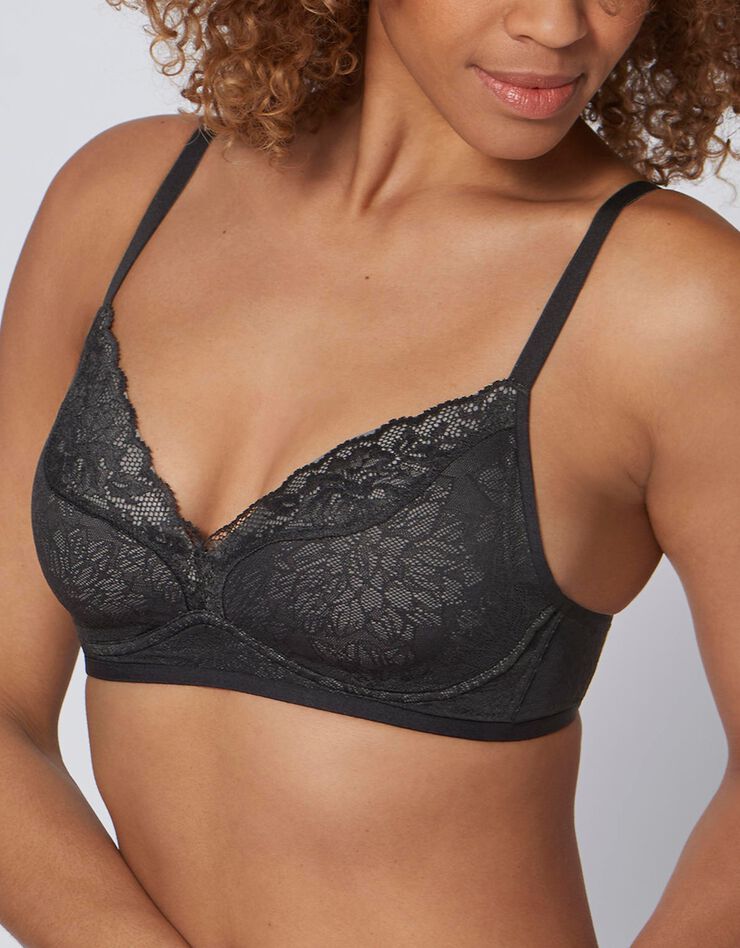 Soutien-gorge ampliforme dentelle "fit smart"- avec armatures (noir) Soutien-gorge ampliforme dentelle "fit smart"- avec armatures (noir)