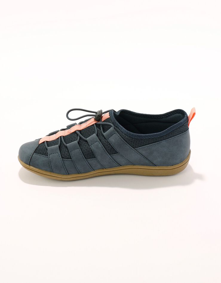 Sneakers détente en mesh à lacets élastiques (marine) Sneakers détente en mesh à lacets élastiques (marine)