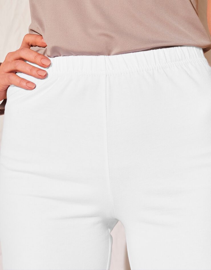 Pantalon large maille fluide (blanc) Pantalon large maille fluide (blanc)