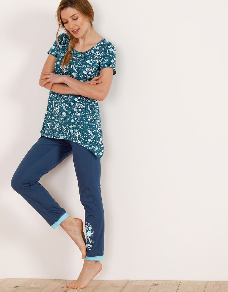 Pantalon de pyjama – uni marine (marine)