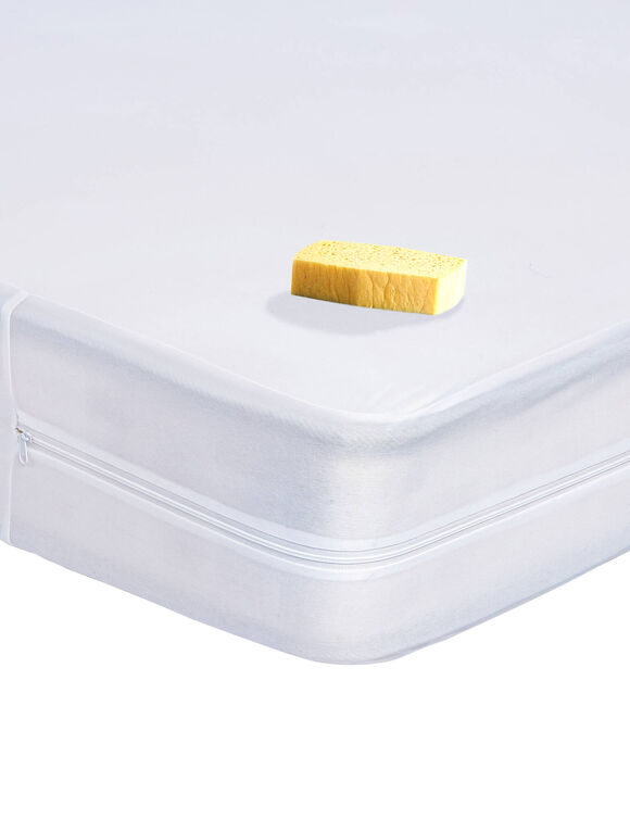 Housse matelas 30 cm imperm&eacute;able extensible (blanc)