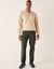 Pantalon 5 poches velours fines c&ocirc;tes &eacute;lastiqu&eacute; c&ocirc;t&eacute;s (vert gris&eacute;)