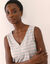 Pyjama short rayé en jersey (gris chiné)