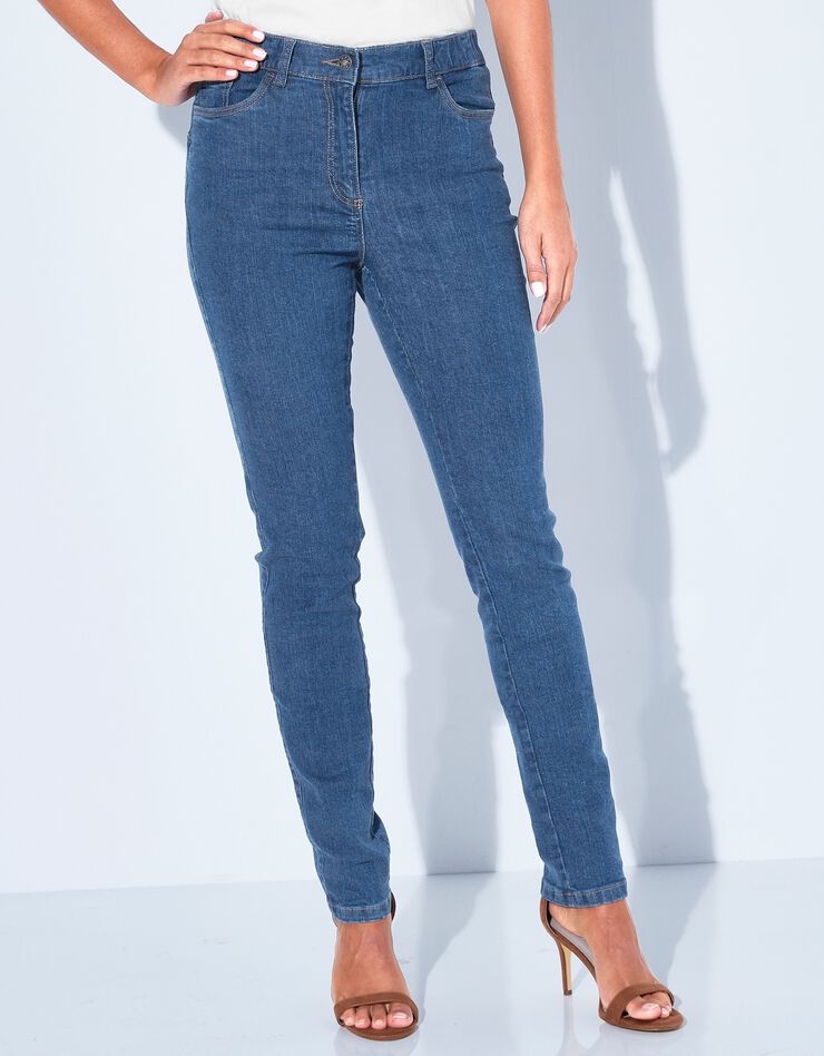 Jean effet push-up coupe fuselée - grande stature (stone) Jean effet push-up coupe fuselée - grande stature (stone)