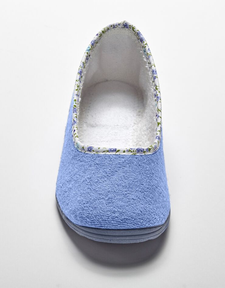 Ballerine d'intérieur éponge unie (bleu jean) Ballerine d'intérieur éponge unie (bleu jean)