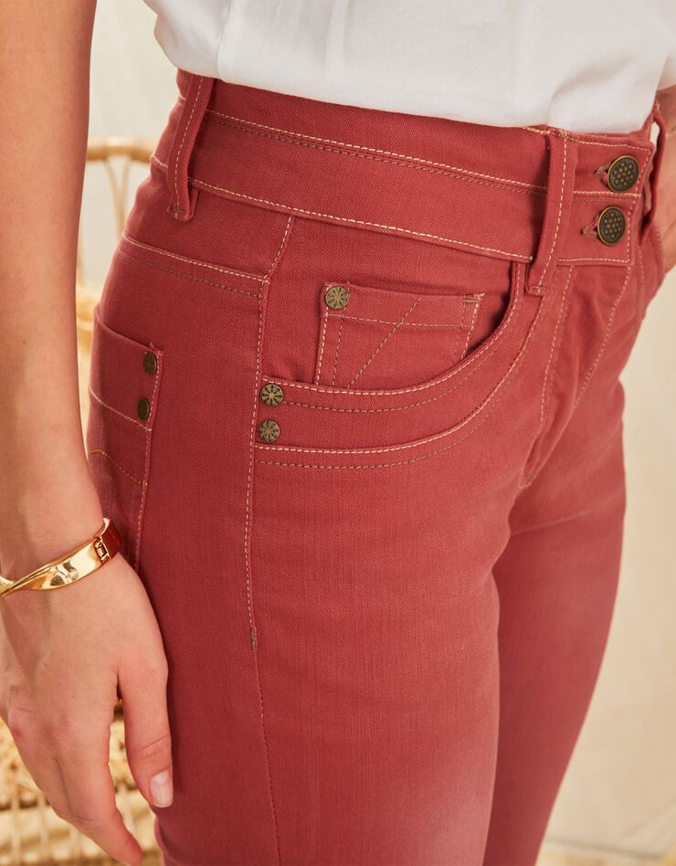 Jean coupe bootcut couleur stretch (paprika) Jean coupe bootcut couleur stretch (paprika)