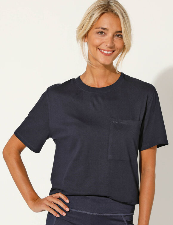 T-shirt volume loose (marine)