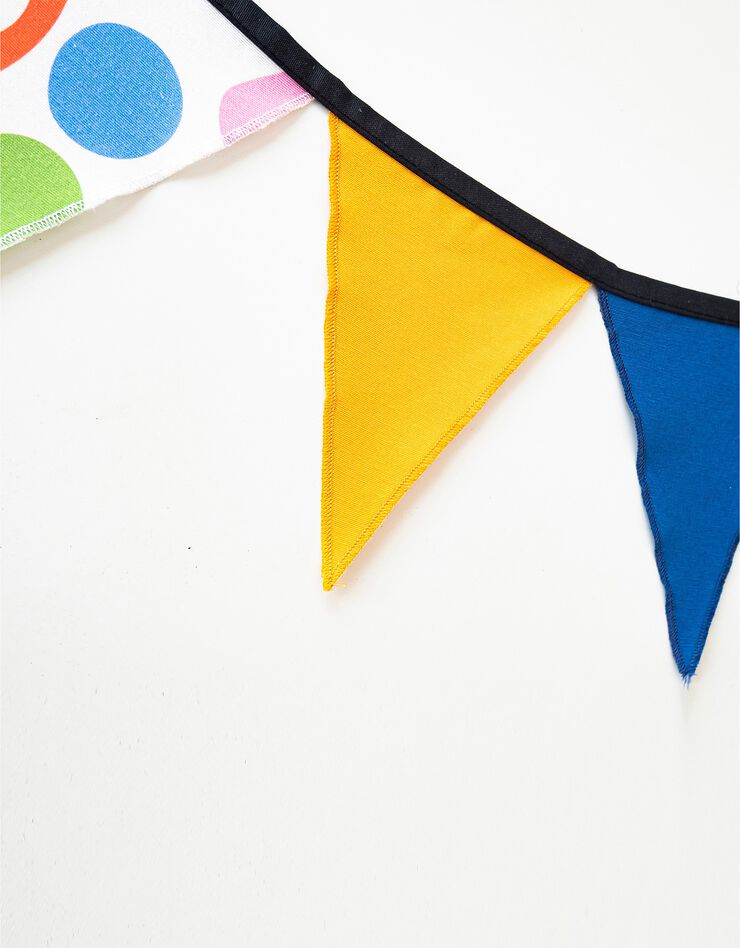 Guirlande "fanions" multicolore, collection enfant LEM (bleu / jaune)