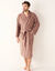 Peignoir mixte adulte col kimono - &eacute;ponge bouclette 380 g/m&sup2; (ch&acirc;taigne)