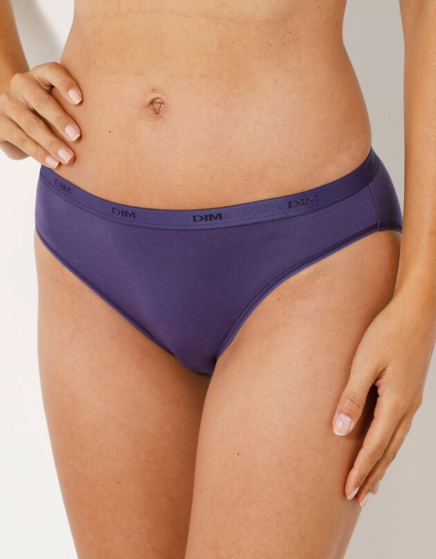 Culotte midi en coton stretch Les Pockets EcoDim® - lot de 5 (foncé)