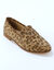 Mocassins cuir léopard (beige)