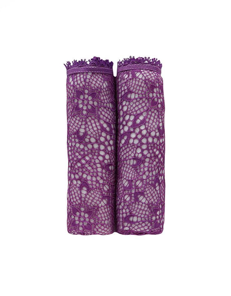 Culotte forme midi microfibre et dentelle stretch - lot de 2 (violine) Culotte forme midi microfibre et dentelle stretch - lot de 2 (violine)