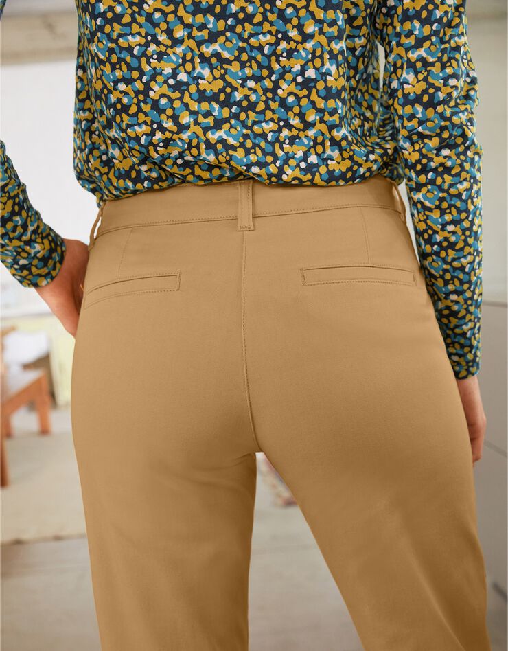Pantalon chino bande strassée (moutarde) Pantalon chino bande strassée (moutarde)