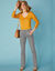 Jean bootcut taille haute - grande stature (gris)