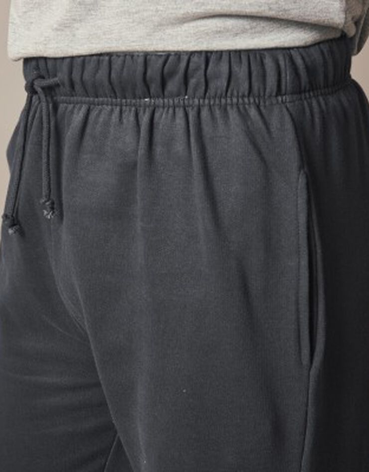 Pantalon jogging molleton bas élastiqué (anthracite chiné) Pantalon jogging molleton bas élastiqué (anthracite chiné)