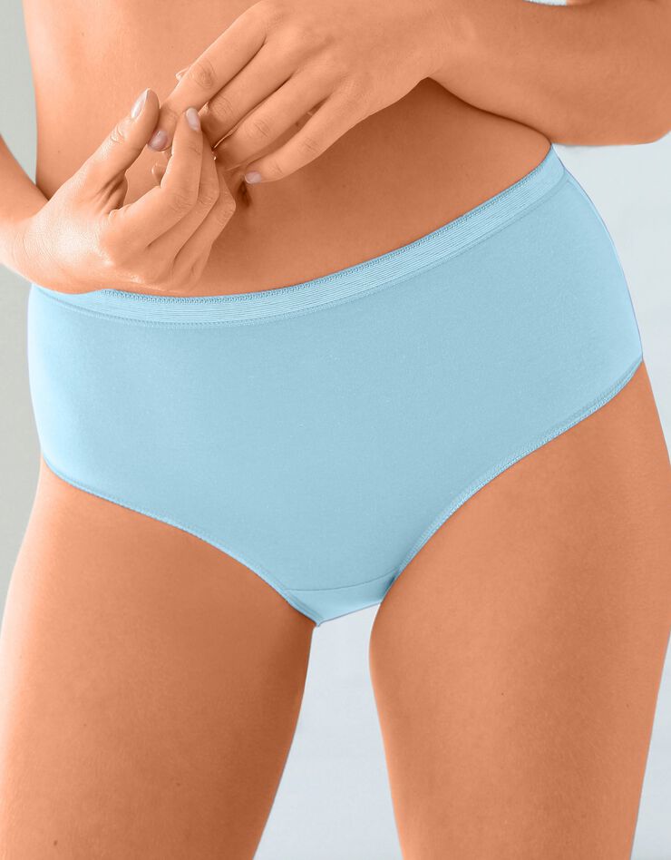 Culotte maxi basique - lot de 3 (ciel + corail + lavande) Culotte maxi basique - lot de 3 (ciel + corail + lavande)