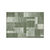 Tapis d&eacute;coratif motif patchwork (vert)