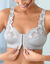 Soutien-gorge brod&eacute; ouverture devant Calenca - sans armatures (nuage)