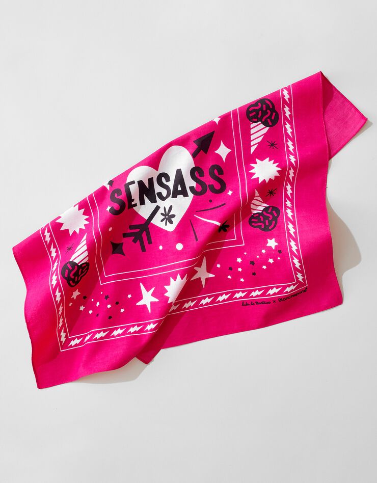 Foulard imprimé bandana collection Lulu la Nantaise (fuchsia) Foulard imprimé bandana collection Lulu la Nantaise (fuchsia)