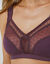 Soutien-gorge grand maintien coton  - sans armatures (violet)