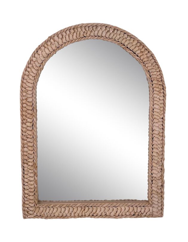 Miroir forme arche - cadre en corde (naturel)