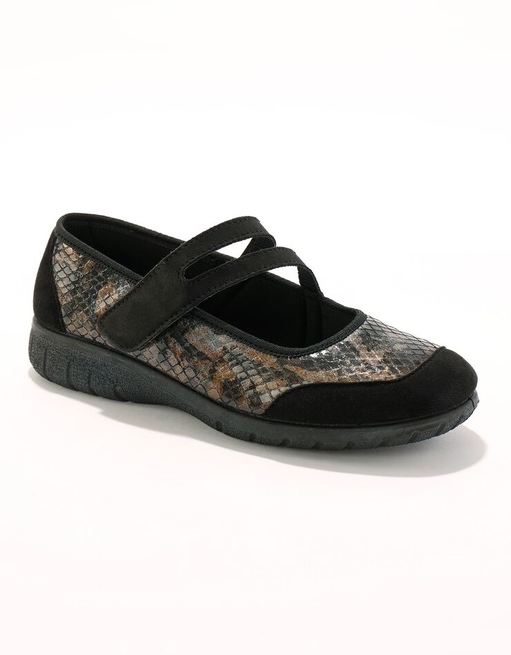 Babies scratchées spécial pieds sensibles en tissu extensible (noir) Babies scratchées spécial pieds sensibles en tissu extensible (noir)