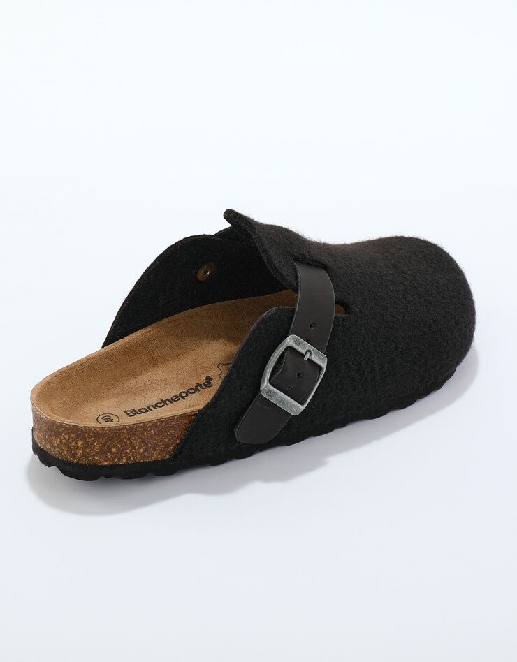 Mules sabot feutrine à boucle (anthracite) Mules sabot feutrine à boucle (anthracite)