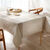 Nappe toile cirée imprimée faux-uni  (écru) Nappe toile cirée imprimée faux-uni  (écru)