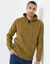 Pull col camionneur maille irlandaise (curry mouliné)