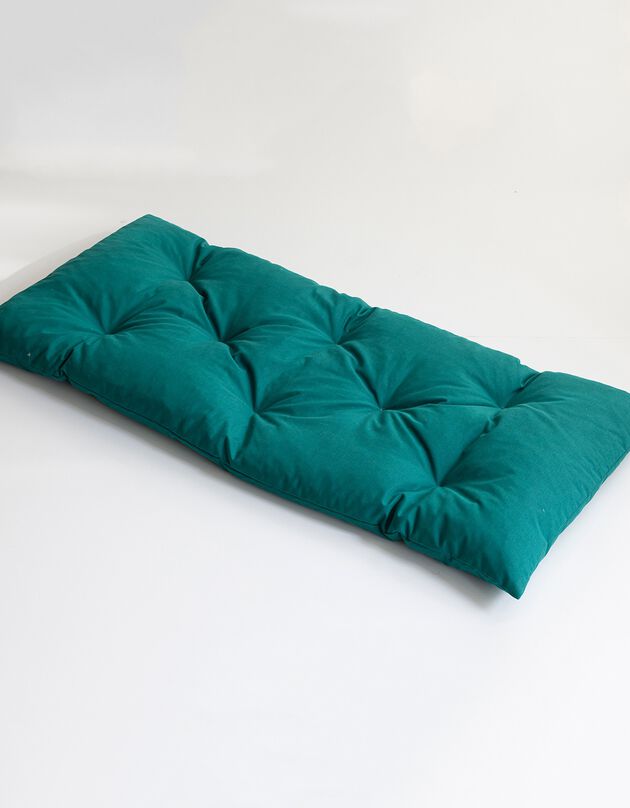 Long coussin de sol uni (vert)