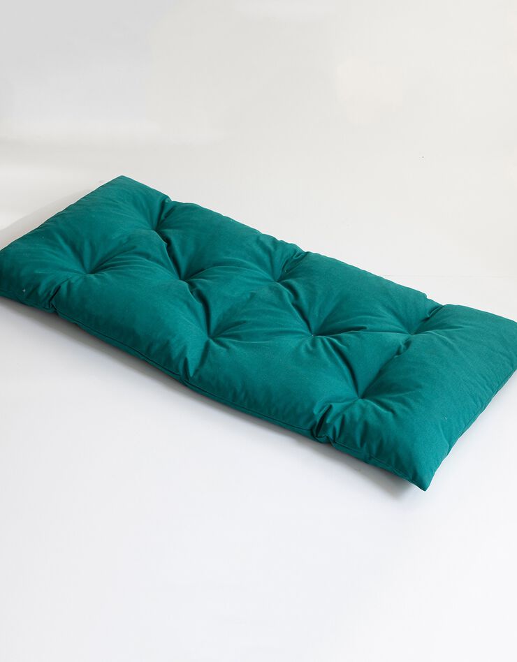 Long coussin de sol uni (vert)