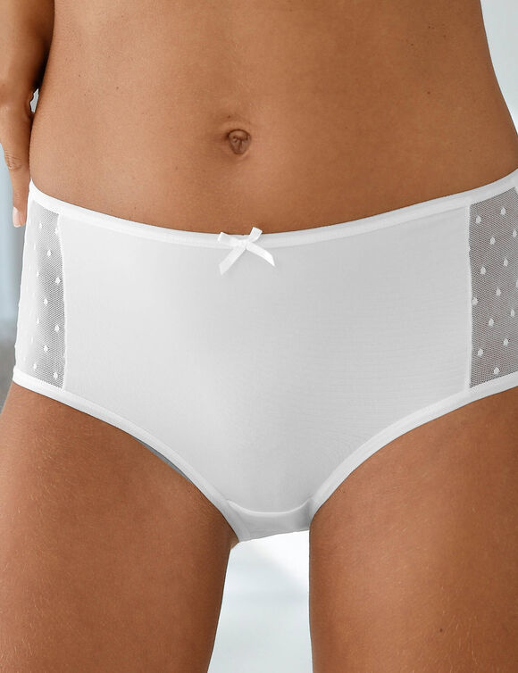 Culotte microfibre forme maxi   – Lot de 2 (blanc)