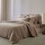 Linge de lit uni percale (grège)
