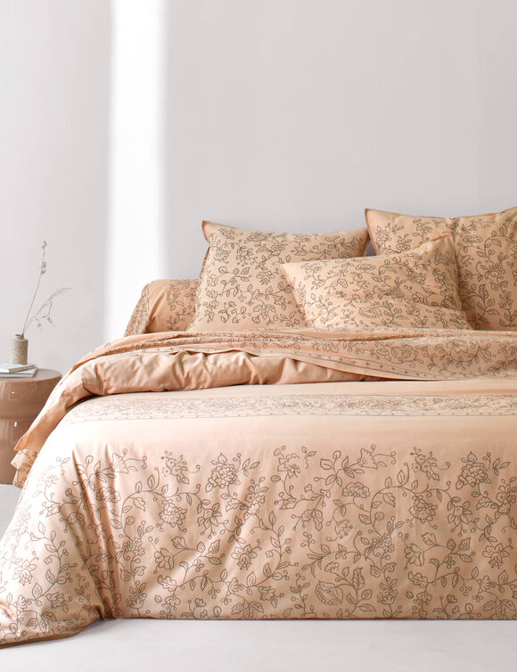 Linge de lit Jade - coton 57 fils/cm&sup2; (praline)