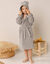 Peignoir de bain enfant ourson à capuche éponge coton - 340 g/m² (taupe)