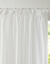 Panneau lin polyester base plomb&eacute;e finition galon fronceur (blanc)