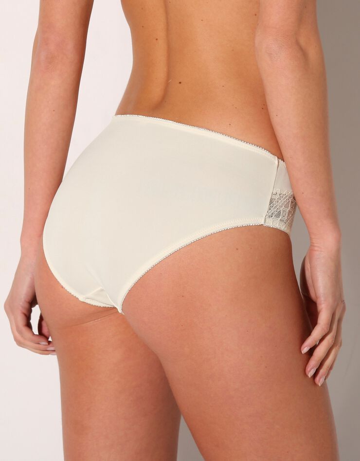 Culotte microfibre et dentelle Morella - lot de 2 (ivoire) Culotte microfibre et dentelle Morella - lot de 2 (ivoire)