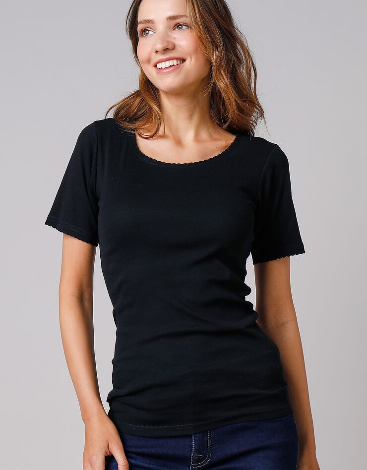 Tee-shirt manches courtes - lot de 2 (noir) Tee-shirt manches courtes - lot de 2 (noir)
