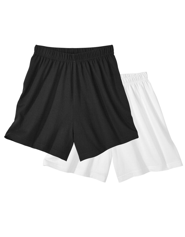Short effet jupette - lot de 2 (noir / blanc) Short effet jupette - lot de 2 (noir / blanc)