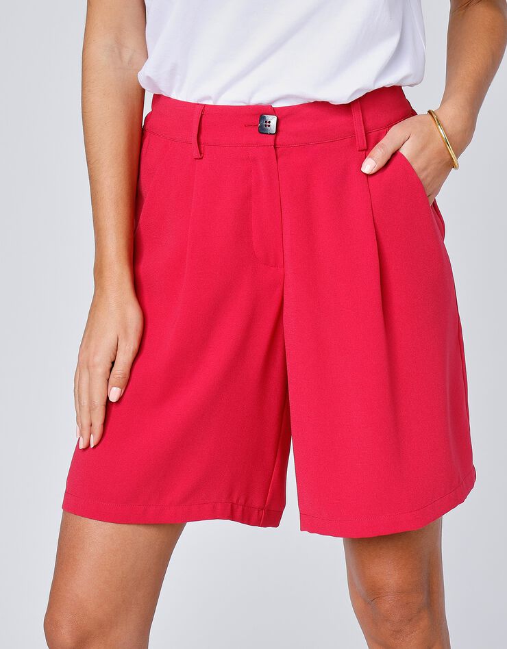 Bermuda fluide large (framboise) Bermuda fluide large (framboise)