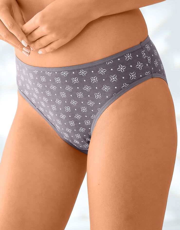 Culotte forme taï en coton stretch imprimé "rosaces"– Lot de 10 (lagon / corail) Culotte forme taï en coton stretch imprimé "rosaces"– Lot de 10 (lagon / corail)