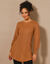 Pull-tunique maille fantaisie  (noisette)