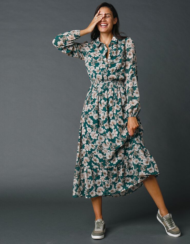 Robe longue imprimée (vert) Robe longue imprimée (vert)