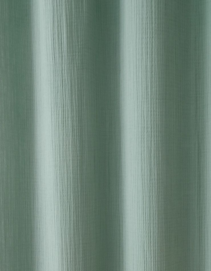 Rideau double gaze de coton (vert)